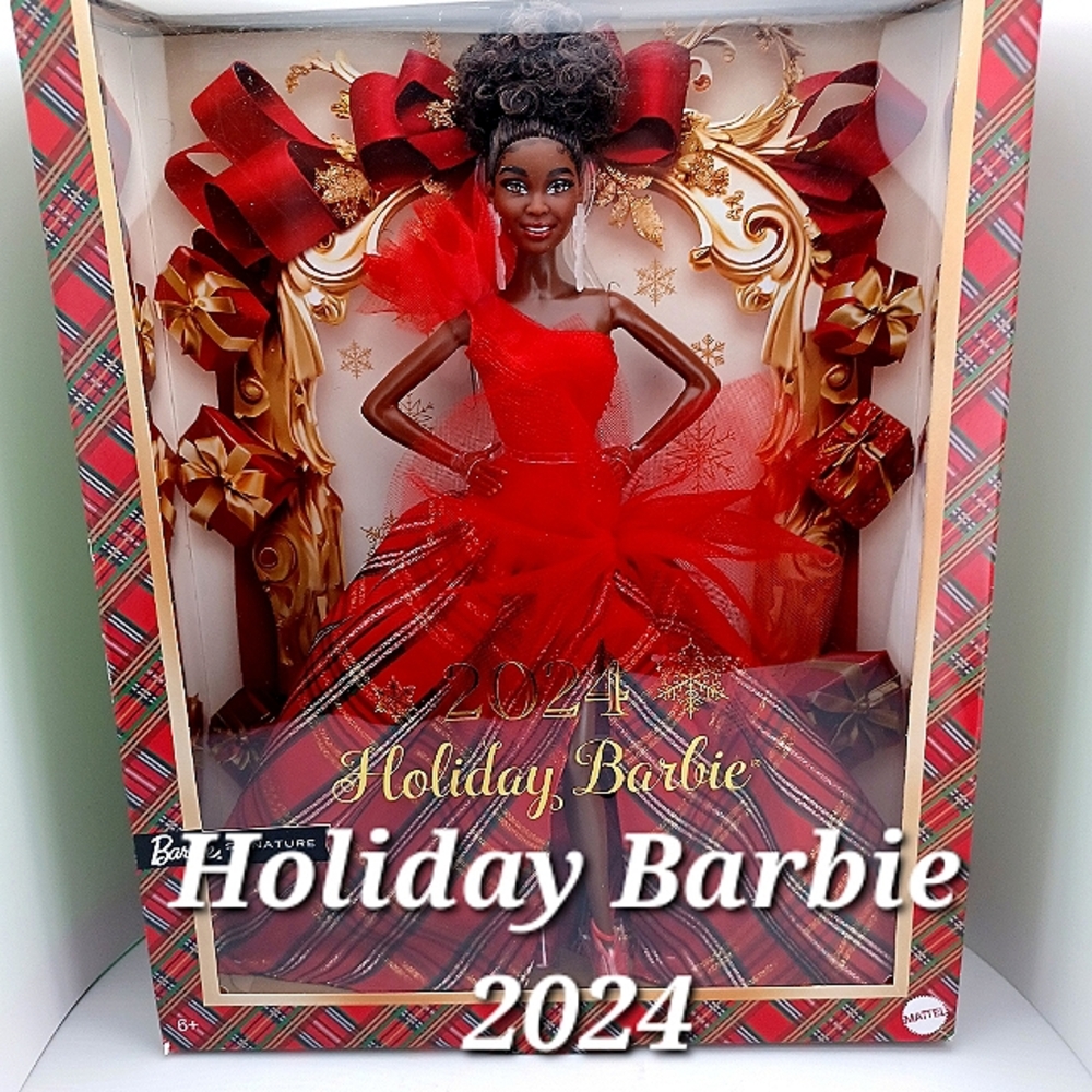 2024 Holiday Signature Collection Barbie African American - Picture 1 of 14